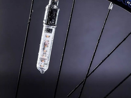 چراغ‌های چرخ دوچرخه LED 95x16x16 میلی‌متری، چراغ‌های LED رنگارنگ چرخ‌دار دوچرخه